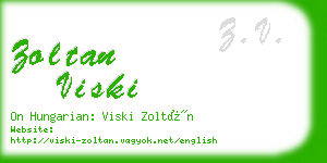 zoltan viski business card